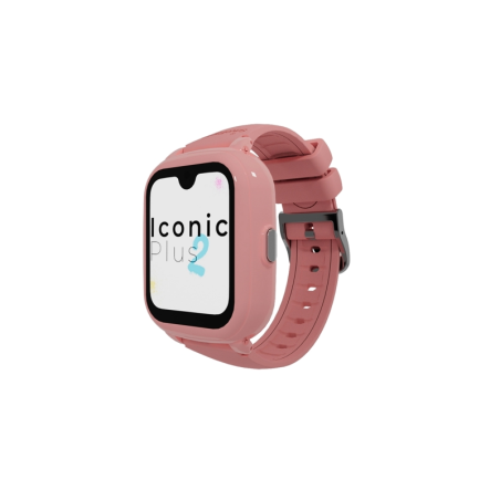 Montre connectée Savefamily Iconic Plus 2 pour enfants avec GPS et appels - IP67 - Batterie 850 mAh - IA - Couleur bonbon