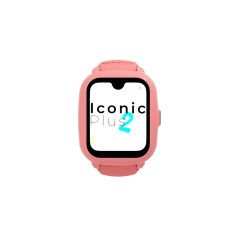 Montre connectée Savefamily Iconic Plus 2 pour enfants avec GPS et appels - IP67 - Batterie 850 mAh - IA - Couleur bonbon