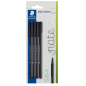Lot de 4 stylos-feutres Staedtler Triplus Fineliner 334 à pointe fine - Largeur de trait : env. 0,3 mm - Encre à base d'eau