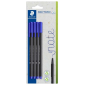 Lot de 4 stylos-feutres Staedtler Triplus Fineliner 334 à pointe fine - Largeur de trait : env. 0,3 mm - Encre à base d'eau