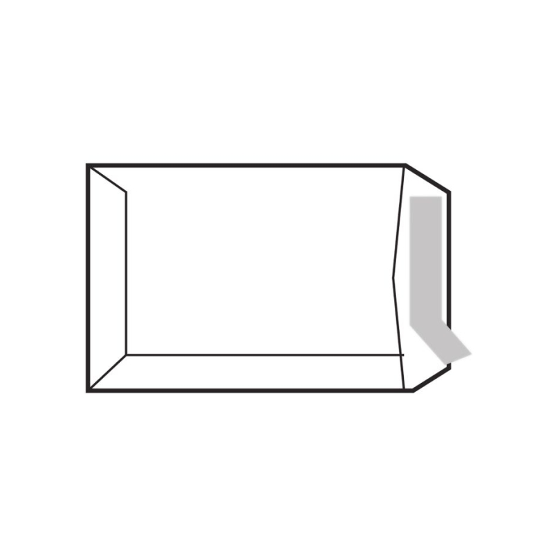 Lot de 250 enveloppes offset 100 g/m² - 260 x 360 mm - Autocollantes avec bande silicone - Blanches