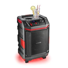 Enceinte NGS Premium 300 W - Bluetooth 5.4 - USB et AUX - Éclairage LED - Étanche - Noir