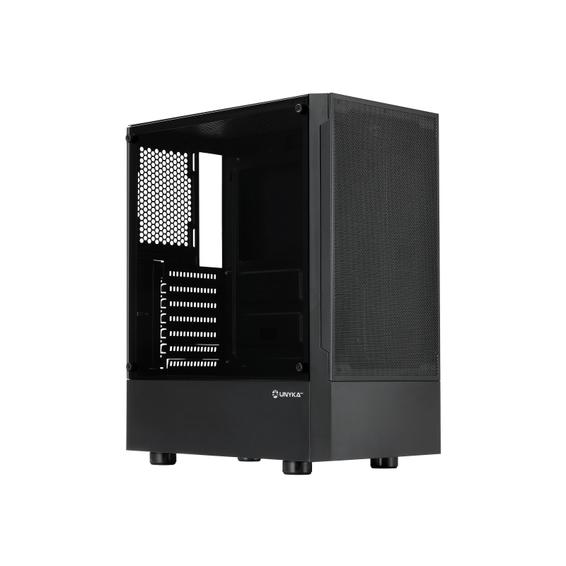 Boîtier ATX Unykach Aero C35 - Alimentation 500 W incluse - Prise en charge des disques durs 3,5" et 2,5" - USB-A 3.0 et audio