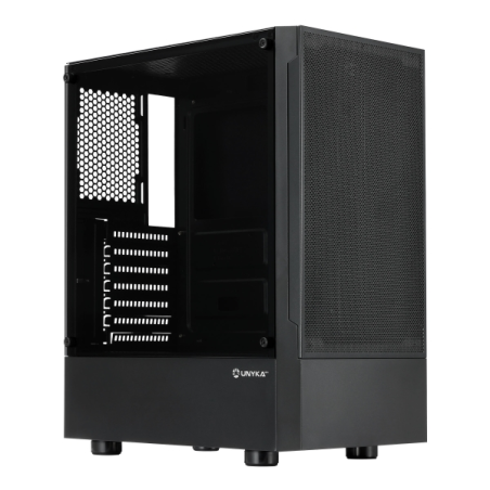 Boîtier ATX Unykach Aero C35 - Alimentation 500 W incluse - Prise en charge des disques durs 3,5" et 2,5" - USB-A 3.0 et audio