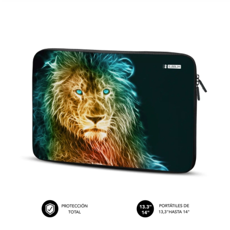 Housse en néoprène tendance Subblim pour ordinateurs portables de 13,3" à 14" - Résistante aux chocs et aux chutes