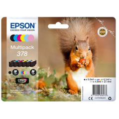 Epson Multipack 378, 6 cartouches pour des impressions couleur fiables