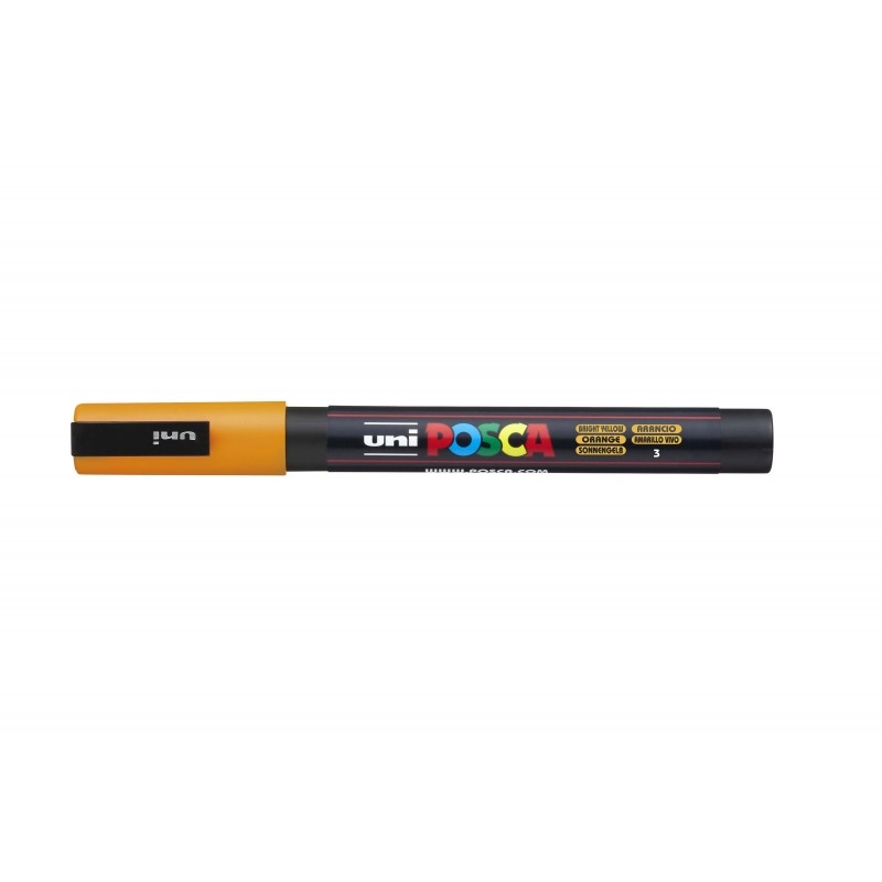 LOT de 6 Posca PC-3M Marqueur peinture - Pointe conique en polyester 0,9-1,3 mm - Encre à base d'eau - Résistant à la lumière