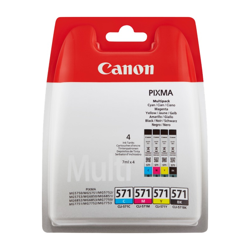 Canon Multipack CLI-571 4 cartouches