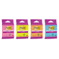 Bloc de 45 notes adhésives repositionnables Post-It Super Sticky - Forme carrée - 76 x 76 mm - Couleurs assorties