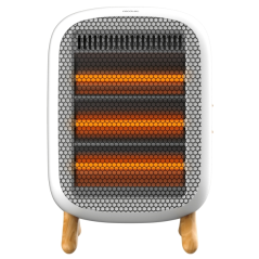 Chauffage infrarouge Cecotec ReadyWarm 1200 - 1200 W - 3 niveaux de chaleur - Capteur anti-basculement - Poignée de transport