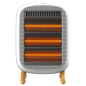 Chauffage infrarouge Cecotec ReadyWarm 1200 - 1200 W - 3 niveaux de chaleur - Capteur anti-basculement - Poignée de transport