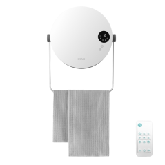 Radiateur mural rond en céramique Cecotec ReadyWarm 2000 - Puissance 2000 W - Télécommande incluse - Réglage de la température
