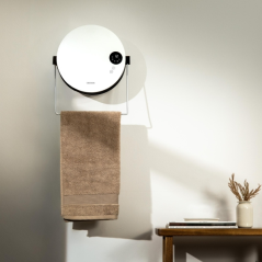 Radiateur mural rond en céramique Cecotec ReadyWarm 2000 - Puissance 2000 W - Télécommande incluse - Réglage de la température