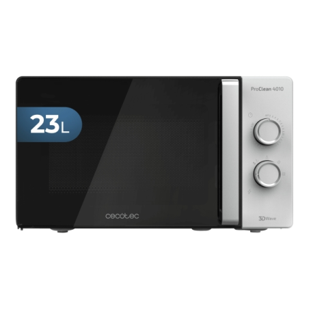 Micro-ondes Cecotec ProClean 4010 - 700 W - Capacité 23 L - Minuteur - Commandes manuelles - 6 niveaux de puissance