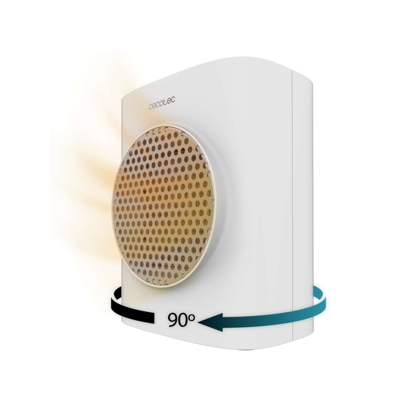 Chauffage de table intelligent en céramique rotative Cecotec ReadyWarm 1570 Max - Puissance : 1 500 W - Oscillant - Affichage