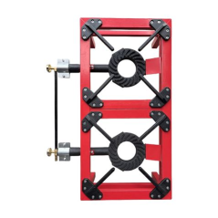 Réchaud à gaz portable renforcé Muvip MV0629 - Brûleur en fonte - Puissance 15 kW - Clé de réglage du gaz - Compatible butane