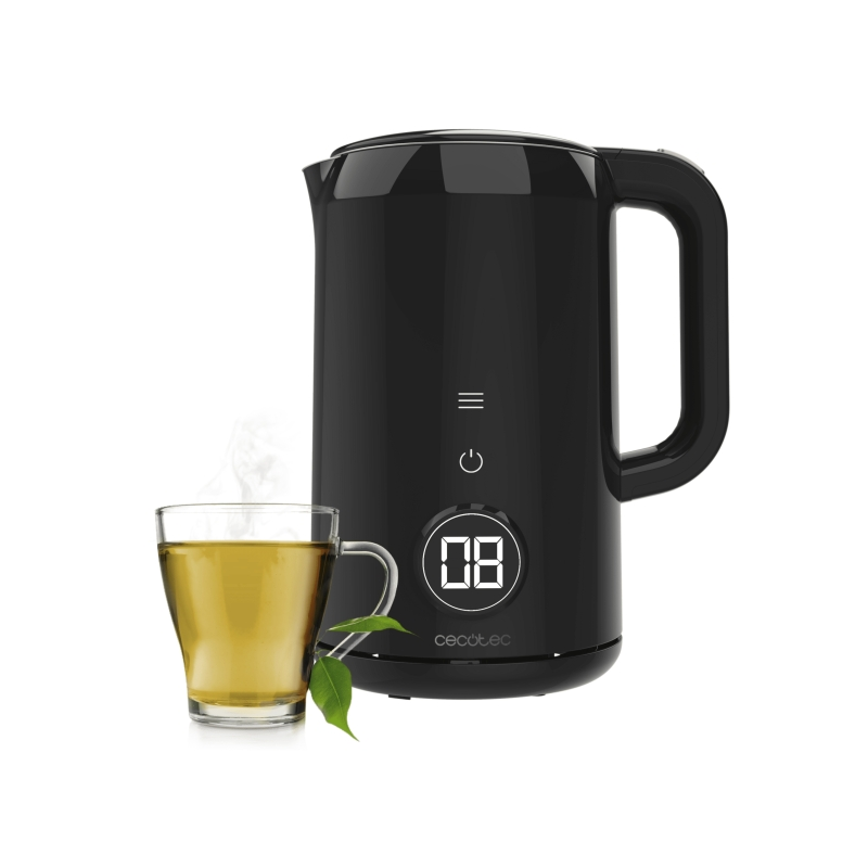 Bouilloire électrique Cecotec Thermosense 600 Touch Neo, 1,7 L - 2200 W - Commandes tactiles - 7 niveaux de température - Acier
