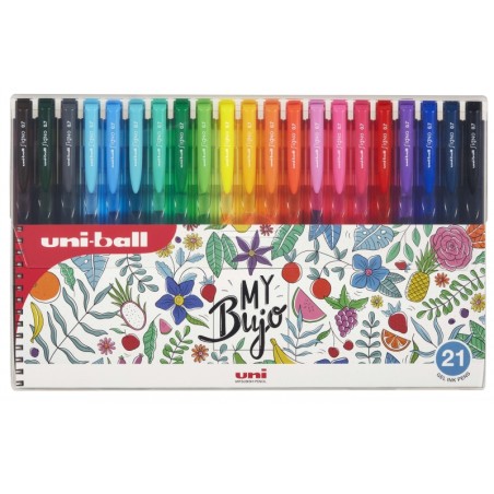 ✅ Uni-ball UMN-155N Signo RT1 Étui de 21 stylos rétractables - Pointe à bille 0,7 mm - Encre gel améliorée en stock