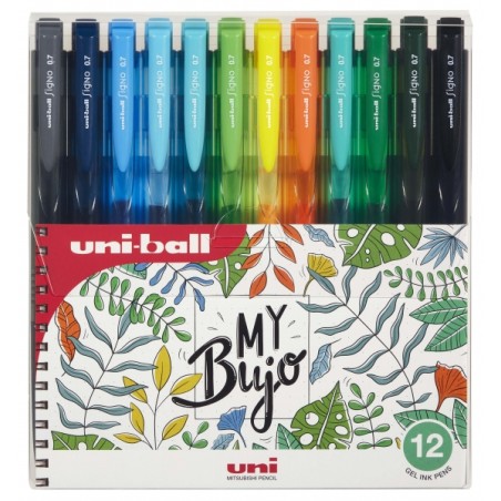 ✅ Uni-ball Signo RT1 UMN-155N Étui de 12 stylos rétractables - Pointe à bille 0,7 mm - Encre gel améliorée en stock