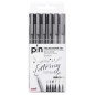 Uni-ball PIN-200(S) Lot de 6 marqueurs calibrés - Pointe polyacétal - Encre pigmentée résistante à l'eau et à la lumière