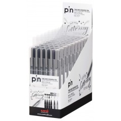 ✅ Uni-ball PIN-200(S) Lot de 6 marqueurs calibrés - Pointe polyacétal - Encre pigmentée résistante à l'eau en stock