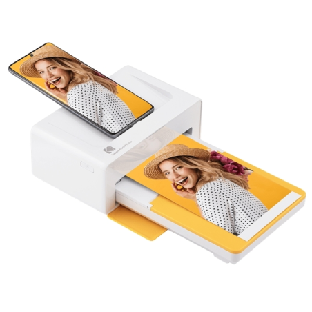 Imprimante photo portable Kodak PD460 - 300 x 300 dpi - Format photo 10 x 15 cm - Blanc/Jaune