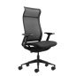 Chaise de bureau ergonomique Oqonos Cherg 028 avec dossier et assise en maille élastique, mécanisme d'auto-équilibrage