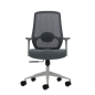 Fauteuil de bureau ergonomique Oqonos Cherg 026 avec soutien lombaire réglable en hauteur et en profondeur, accoudoirs 4D