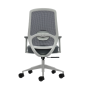 Fauteuil de bureau ergonomique Oqonos Cherg 026 avec soutien lombaire réglable en hauteur et en profondeur, accoudoirs 4D