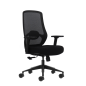 Fauteuil de bureau ergonomique Oqonos Cherg 024 avec soutien lombaire réglable en hauteur et en profondeur, accoudoirs 4D