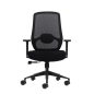 Fauteuil de bureau ergonomique Oqonos Cherg 024 avec soutien lombaire réglable en hauteur et en profondeur, accoudoirs 4D