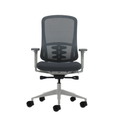 Chaise de bureau ergonomique Oqonos Cherg 023 avec mécanisme d'auto-équilibrage, accoudoirs 4D, assise coulissante et roulettes