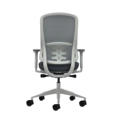 Chaise de bureau ergonomique Oqonos Cherg 023 avec mécanisme d'auto-équilibrage, accoudoirs 4D, assise coulissante et roulettes