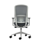 Chaise de bureau ergonomique Oqonos Cherg 023 avec mécanisme d'auto-équilibrage, accoudoirs 4D, assise coulissante et roulettes