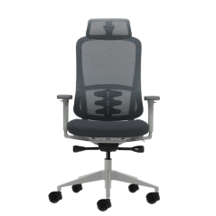 Fauteuil de bureau ergonomique Oqonos Cherg 022 avec appui-tête cervical réglable, mécanisme d'auto-équilibrage, accoudoirs 4D