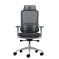 Fauteuil de bureau ergonomique Oqonos Cherg 022 avec appui-tête cervical réglable, mécanisme d'auto-équilibrage, accoudoirs 4D