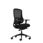 Chaise de bureau ergonomique Oqonos Cherg 021 avec mécanisme d'auto-équilibrage, accoudoirs 4D, assise coulissante et roulettes