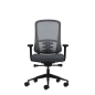 Chaise de bureau ergonomique Oqonos Cherg 020 avec mécanisme d'auto-équilibrage, accoudoirs 4D, assise coulissante et roulettes