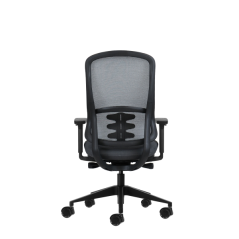 Chaise de bureau ergonomique Oqonos Cherg 020 avec mécanisme d'auto-équilibrage, accoudoirs 4D, assise coulissante et roulettes