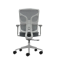 Chaise de bureau ergonomique Oqonos Cherg 015 avec dossier et assise en maille élastique, accoudoirs 4D, assise coulissante