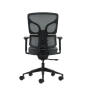 Chaise de bureau ergonomique Oqonos Cherg 013 avec dossier et assise en maille élastique, accoudoirs 4D, assise coulissante