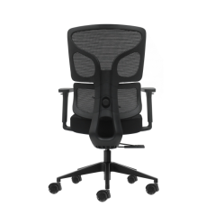 Chaise de bureau ergonomique Oqonos Cherg 012 avec dossier et assise en maille élastique, accoudoirs 4D, assise coulissante