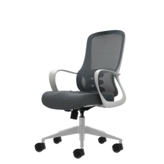 Chaise de bureau ergonomique Oqonos Cherg 009 avec dossier en maille respirante, vérin à gaz classe 4, soutien lombaire
