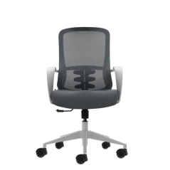 Chaise de bureau ergonomique Oqonos Cherg 009 avec dossier en maille respirante, vérin à gaz classe 4, soutien lombaire