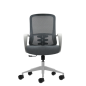 Chaise de bureau ergonomique Oqonos Cherg 009 avec dossier en maille respirante, vérin à gaz classe 4, soutien lombaire