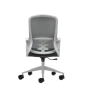Chaise de bureau ergonomique Oqonos Cherg 009 avec dossier en maille respirante, vérin à gaz classe 4, soutien lombaire