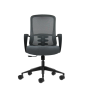 Chaise de bureau ergonomique Oqonos Cherg 007 avec dossier en maille respirante, vérin à gaz classe 4, soutien lombaire