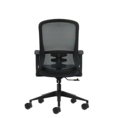 Chaise de bureau ergonomique Oqonos Cherg 007 avec dossier en maille respirante, vérin à gaz classe 4, soutien lombaire