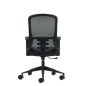 Chaise de bureau ergonomique Oqonos Cherg 007 avec dossier en maille respirante, vérin à gaz classe 4, soutien lombaire