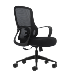 Chaise de bureau ergonomique Oqonos Cherg 006 avec dossier en maille respirante, vérin à gaz classe 4, soutien lombaire